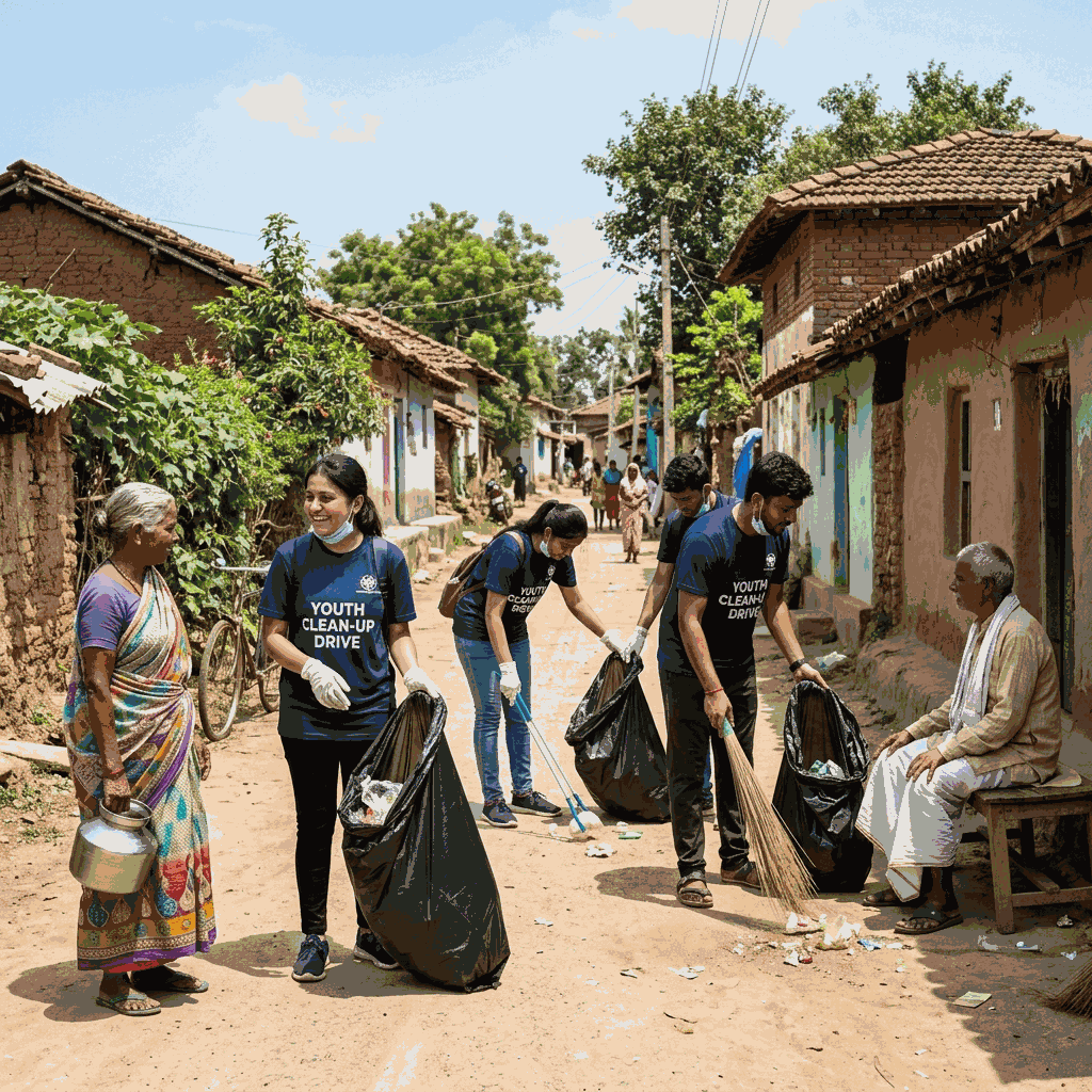 Village Cleanliness Campaign - Slide 1